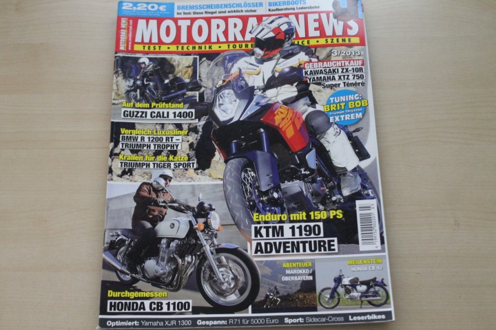 Deckblatt Motorrad News (03/2013)